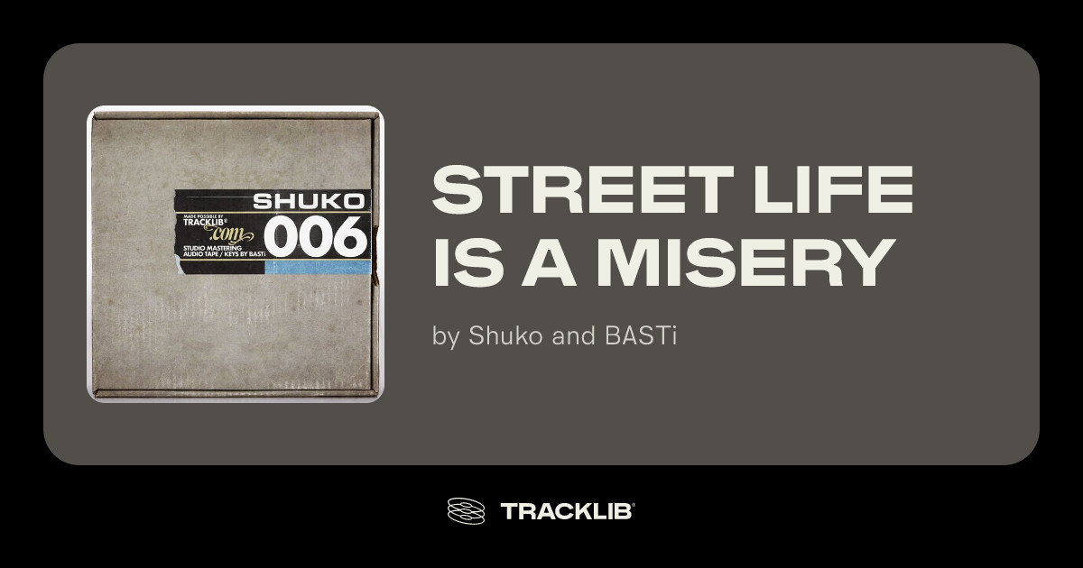 Street Life Is A Misery by Shuko and BASTi | TRACKLIB.COM